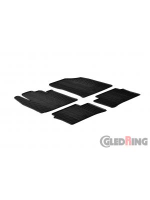 Original Gledring Passform Fußmatten Gummimatten 4 Tlg.+Fixing - Kia Picanto 2011->08.2017